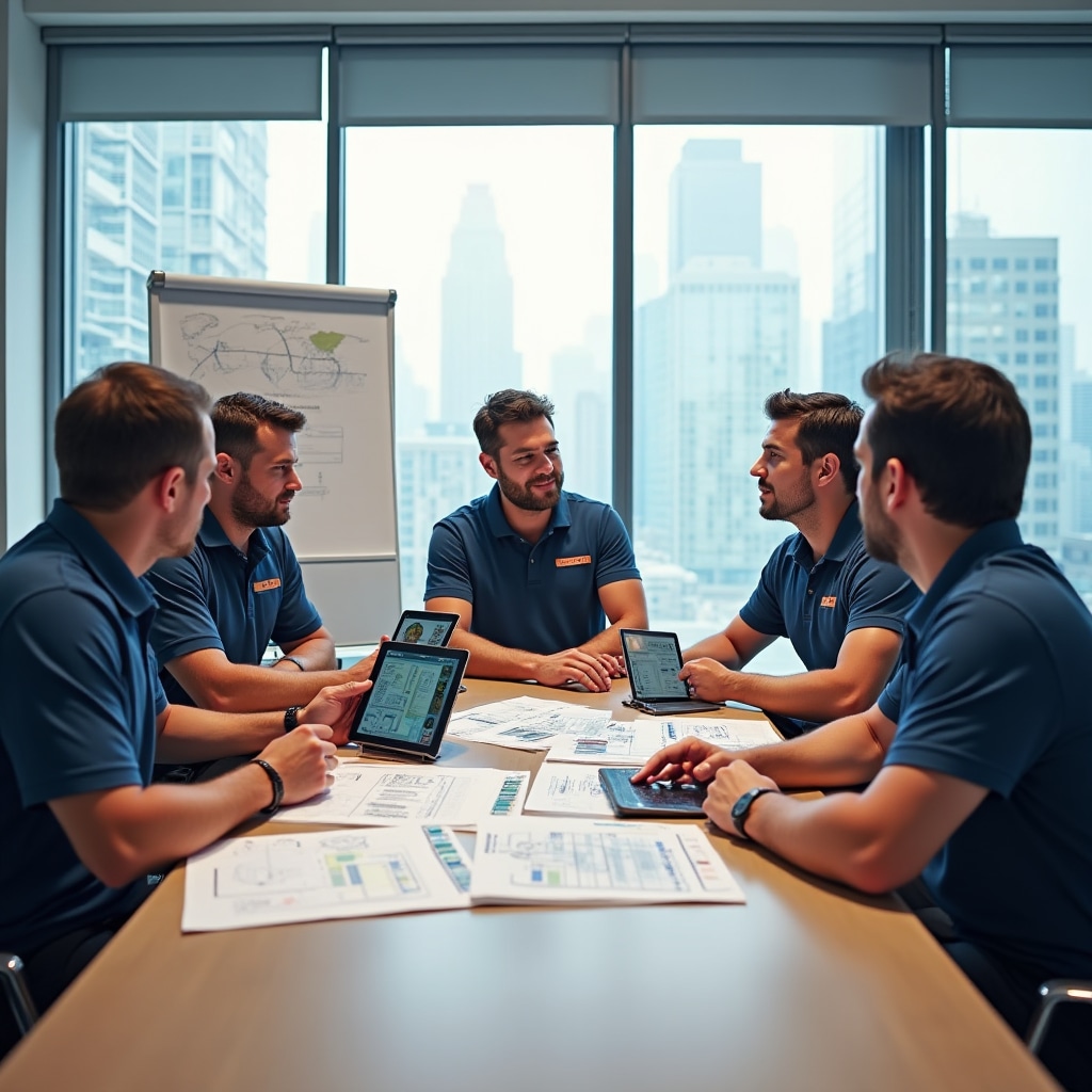 Coordination meeting with certified RERA removal company